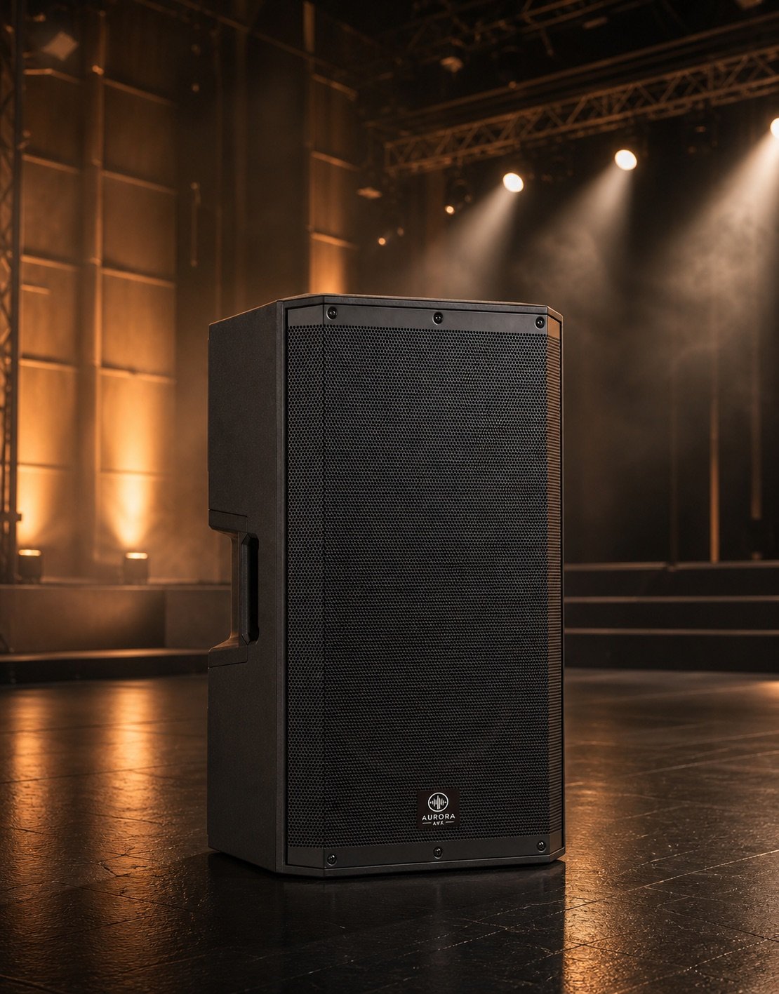 Aurora Club X12 active speaker in a live-performance setting.