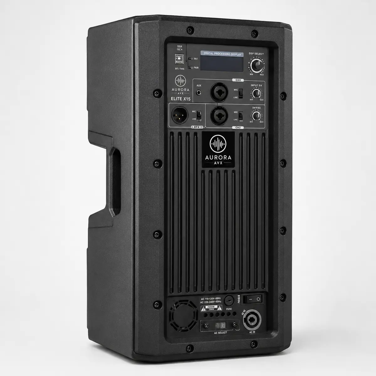 Rear panel · Aurora AVX Elite X15.