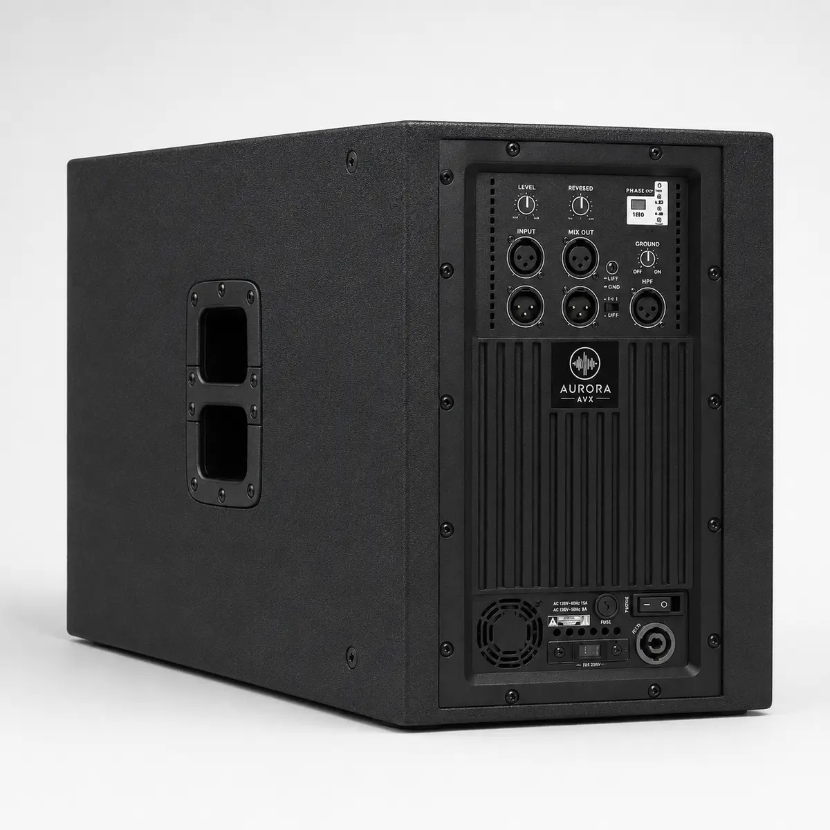 Rear panel · Aurora AVX ST 115 Pro.