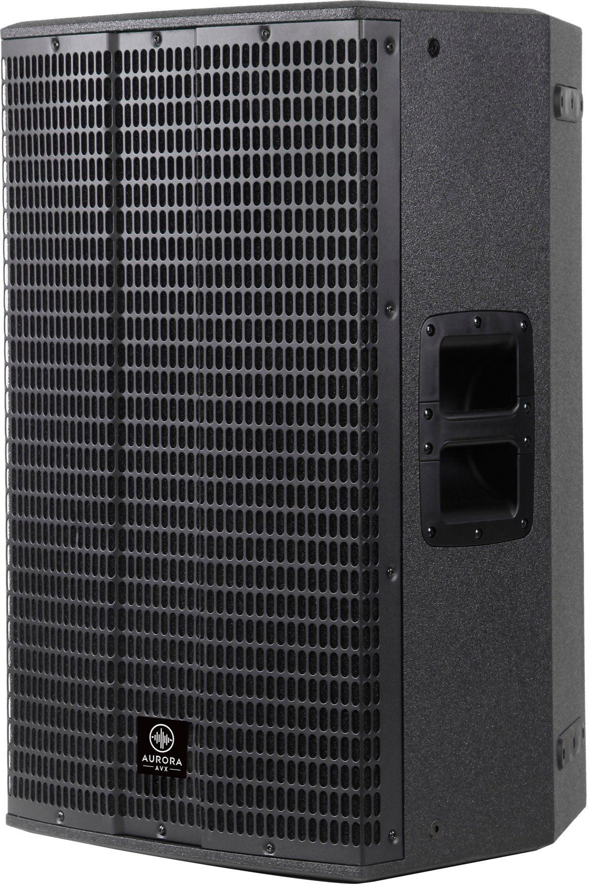 Side view of the Aurora X15 Pro active loudspeaker.