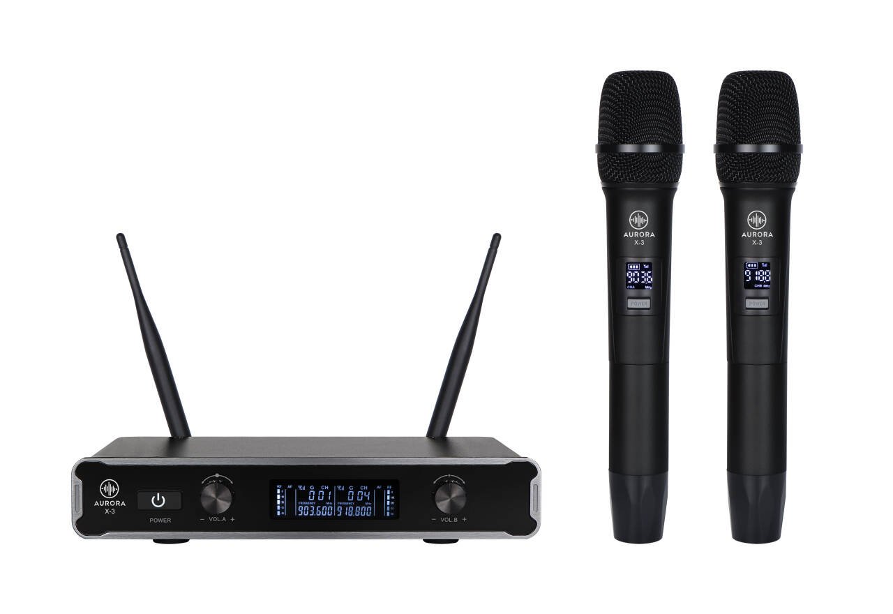 Aurora X-3 compact dual wireless system.